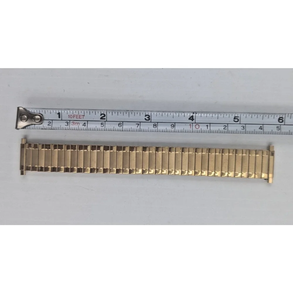 Speidel Gold Twist O Flex Stainless Steel Mens Watch Band